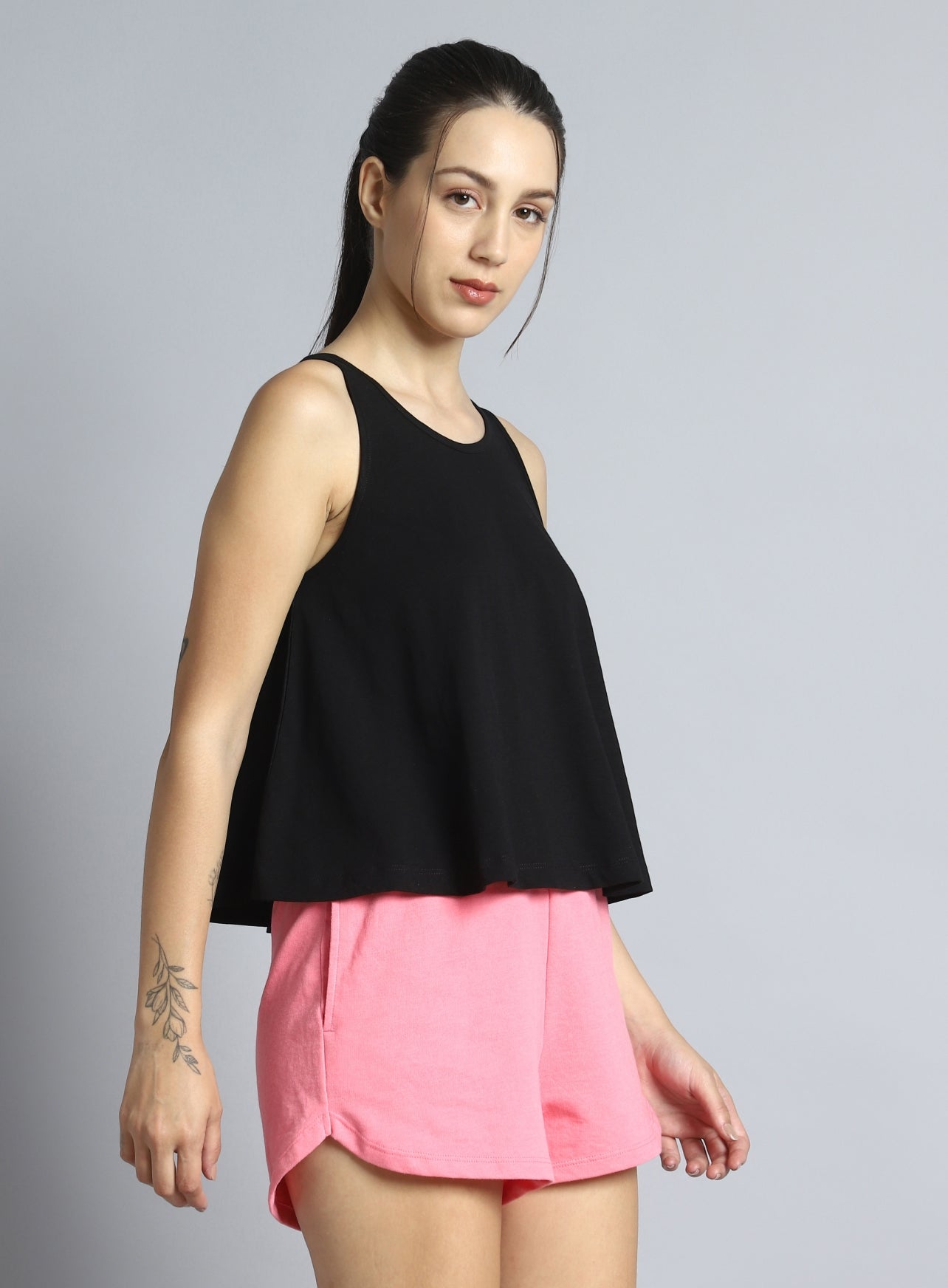 Women's Black Dance Flow Tank