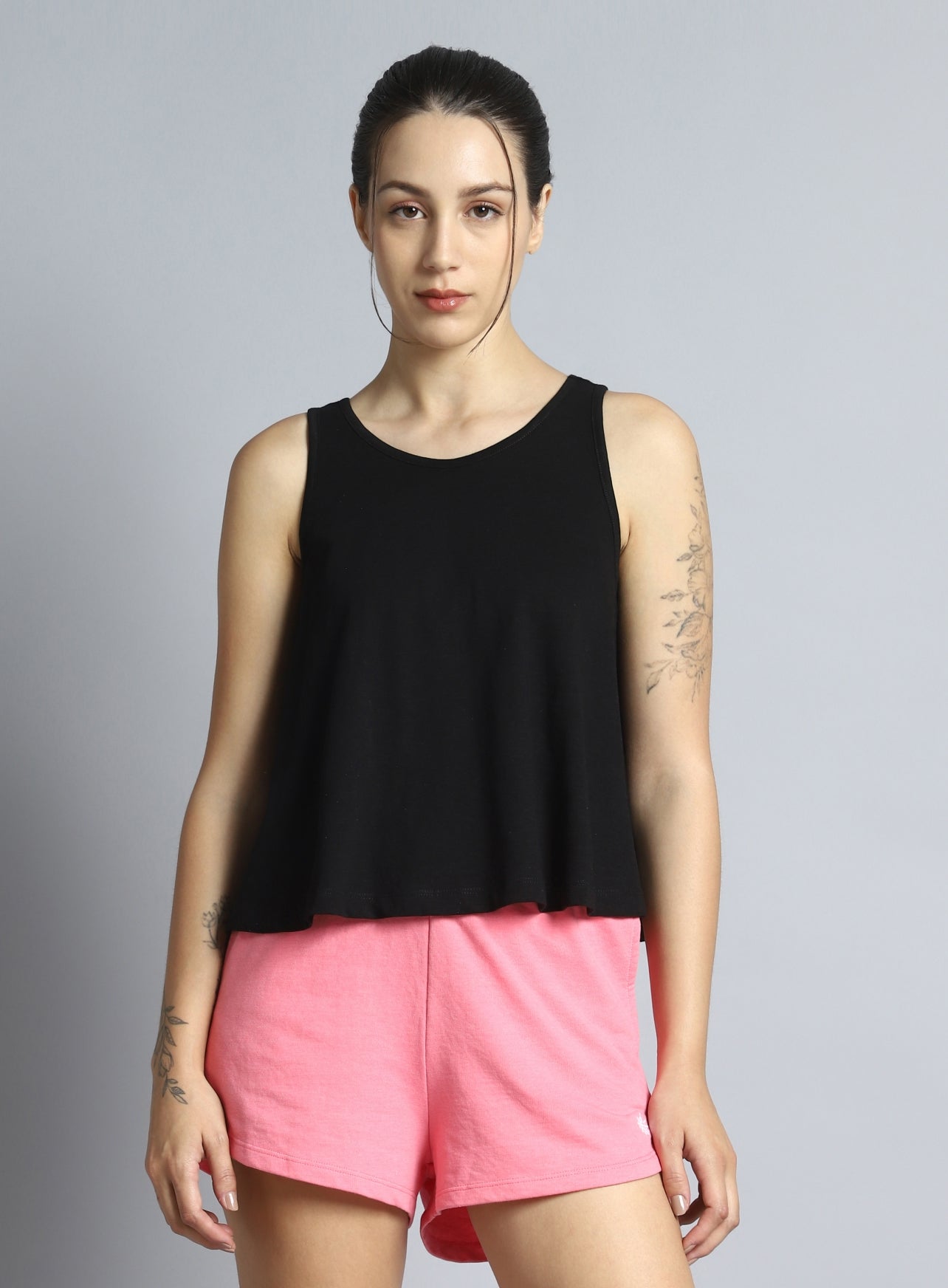 Women's Black Dance Flow Tank