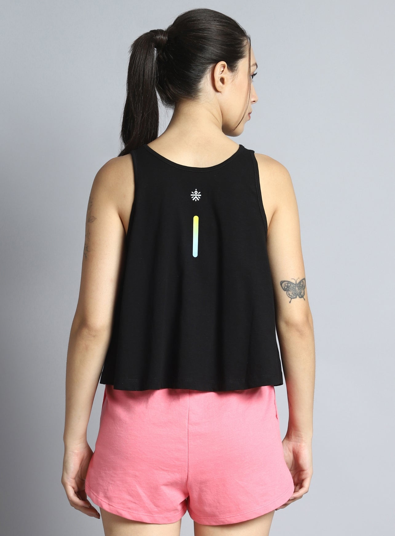 Women's Black Dance Flow Tank