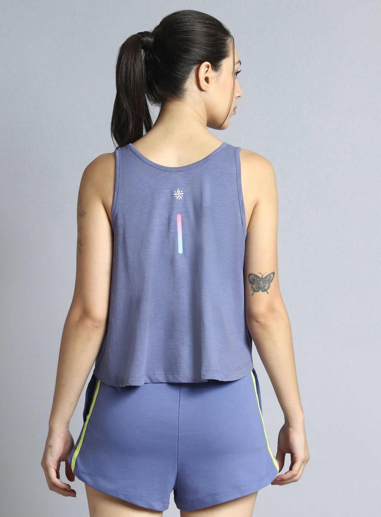 Women's Blue Dance Flow Tank