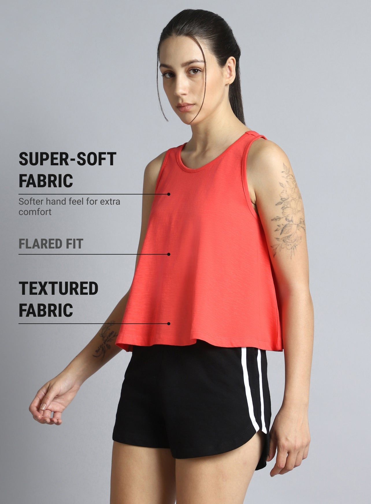 Women's Coral Dance Flow Tank