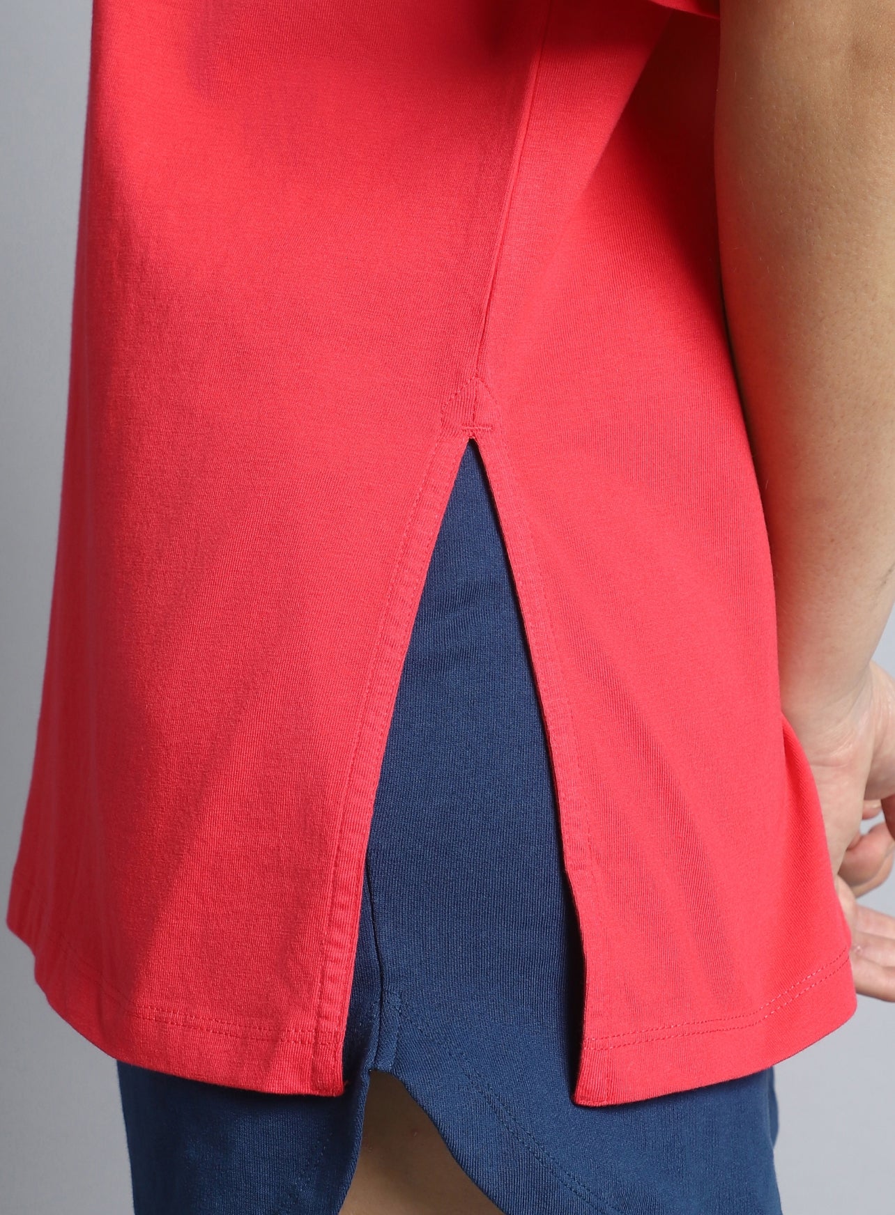 Women's Coral Printed Oversized T-shirt