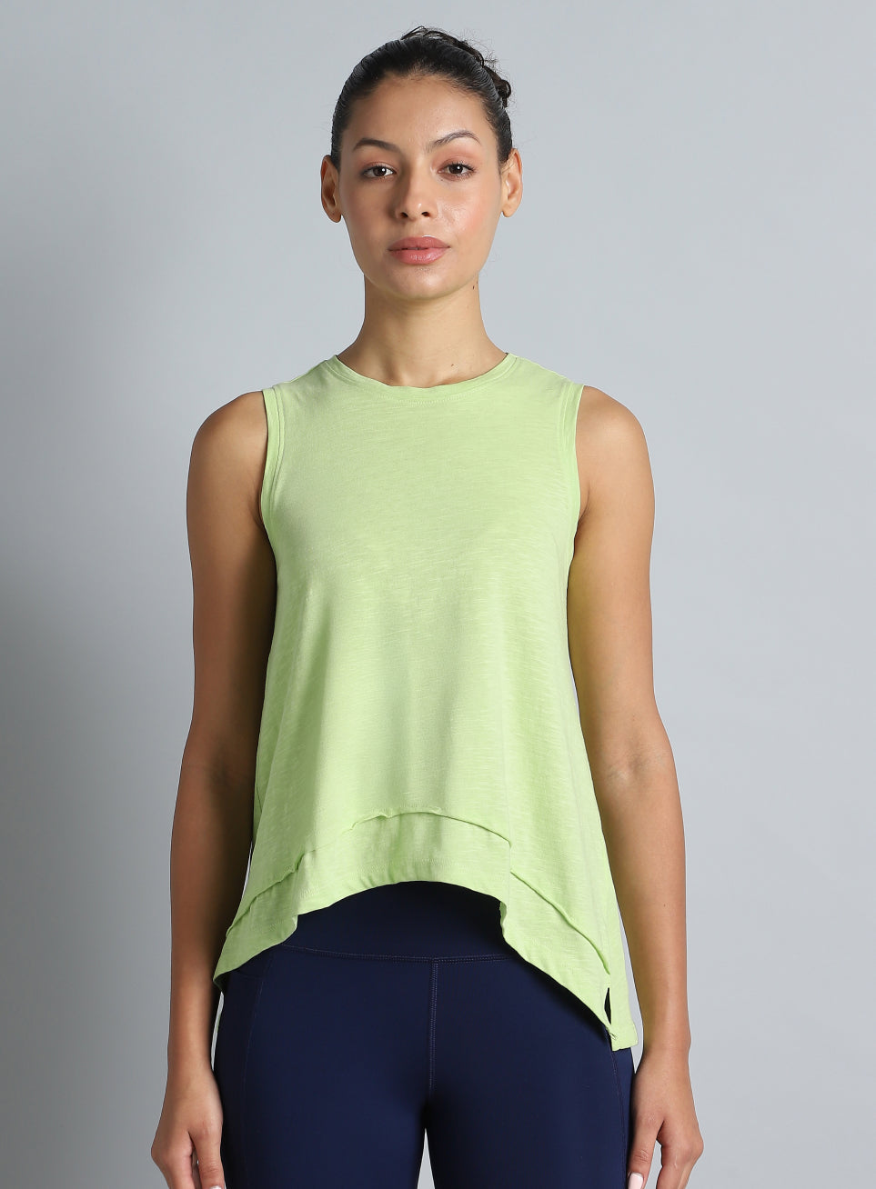 Women's Lime Yoga Flow Tank