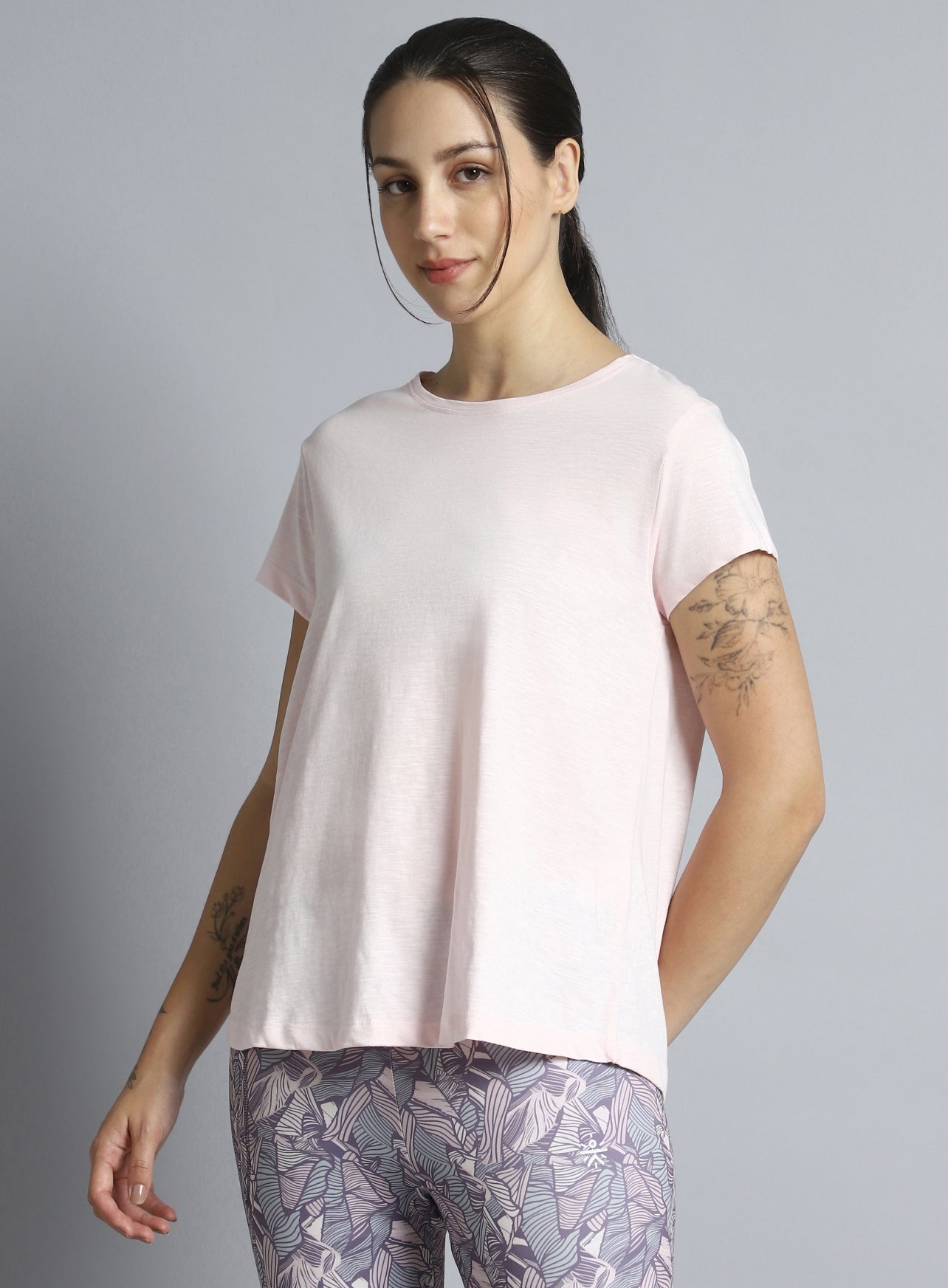Women's Pink Yoga Flow Top