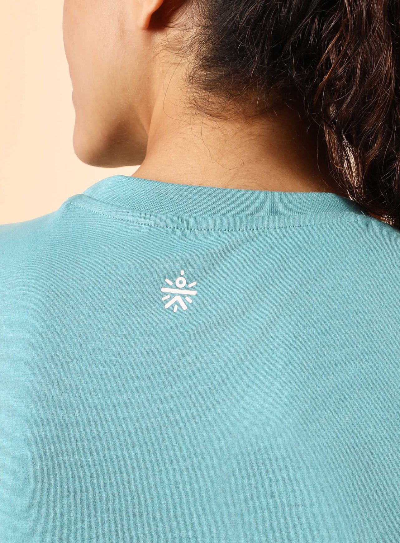 Women's Teal Pause and Align Printed T-shirt