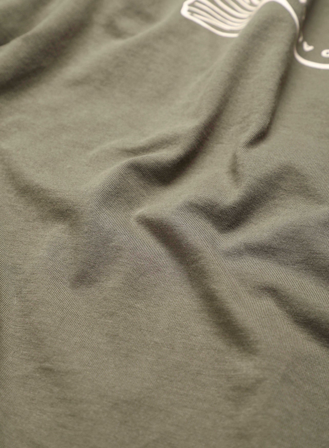 Women's Olive Pause and Align Printed T-shirt