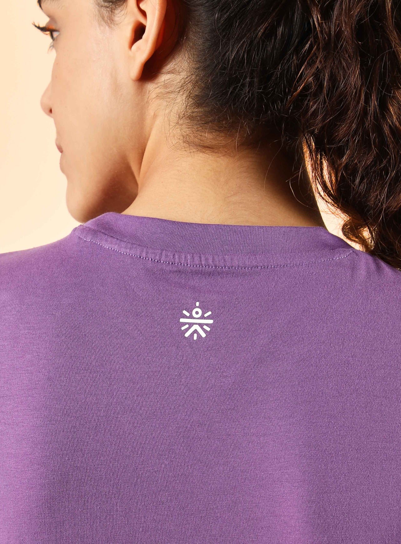 Women's Purple Pause and Align Printed T-shirt