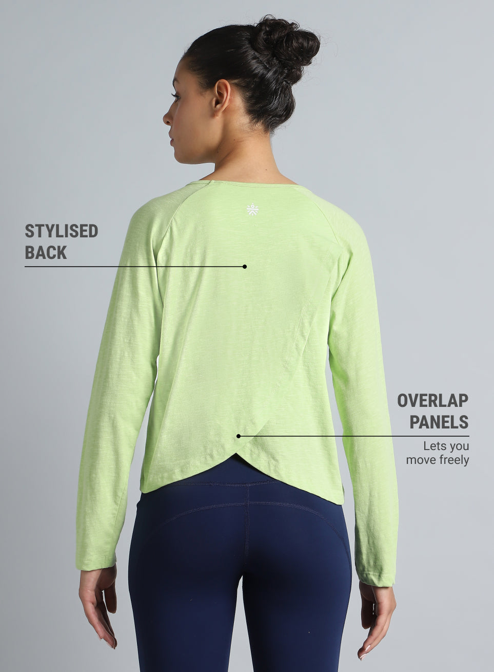 Women's Lime Yoga Flow Full Sleeve Top