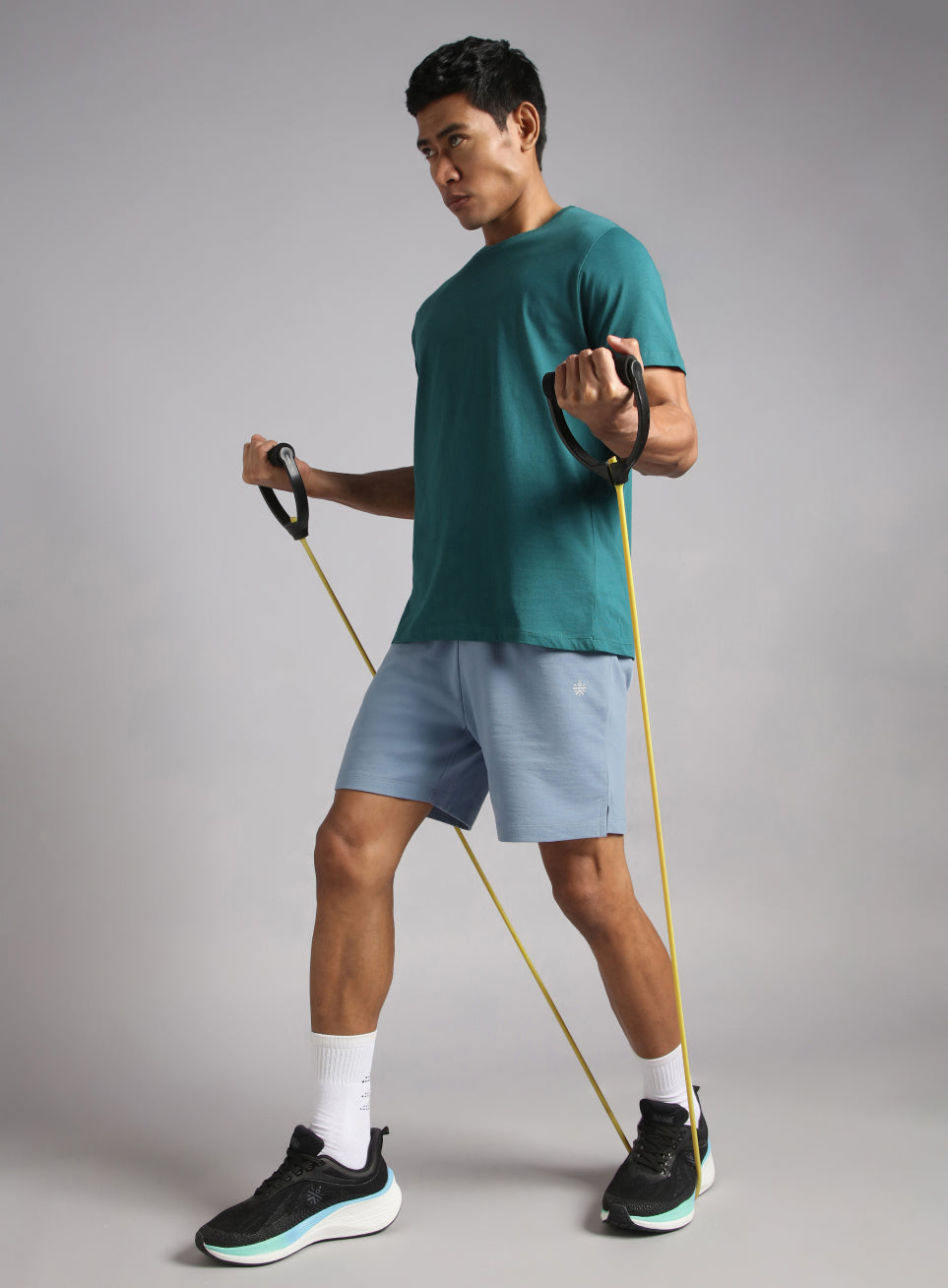 Men's Blue Train In Shorts