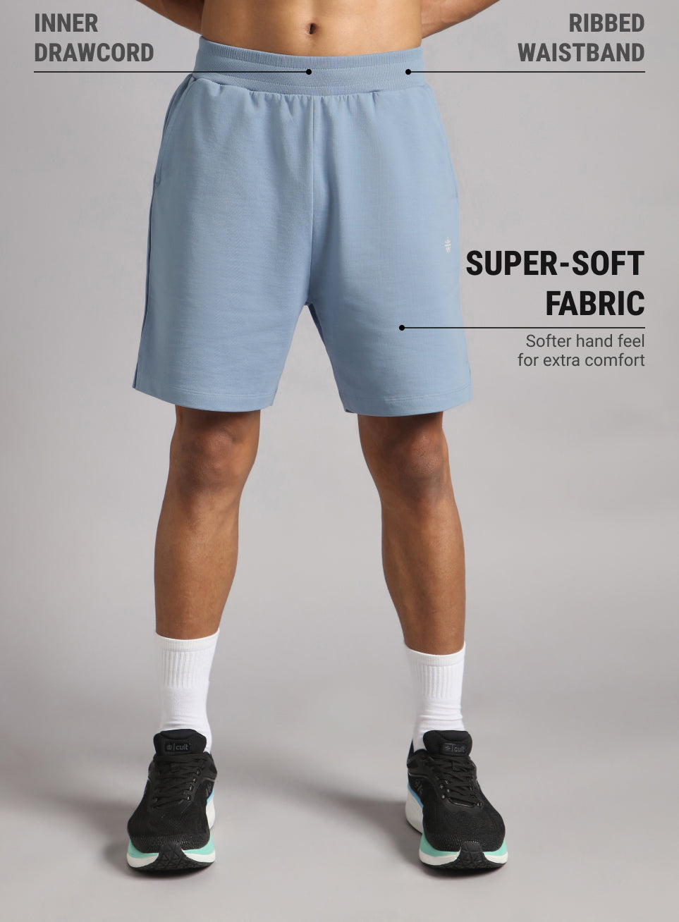 Men's Blue Train In Shorts