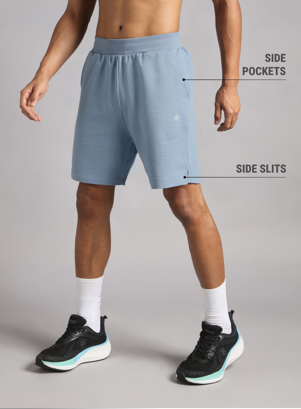 Men's Blue Train In Shorts