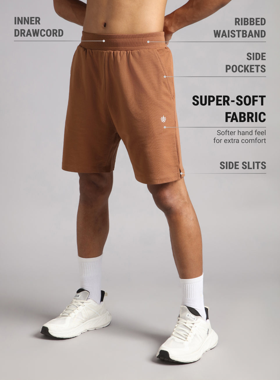 Men's Rust Train In Shorts