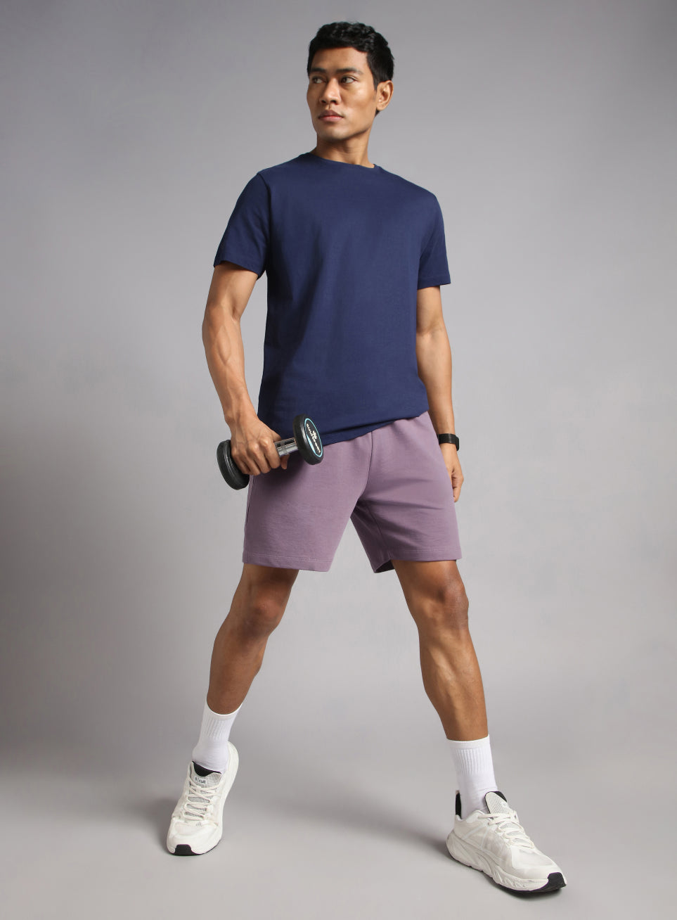 Men's Purple Train In Shorts