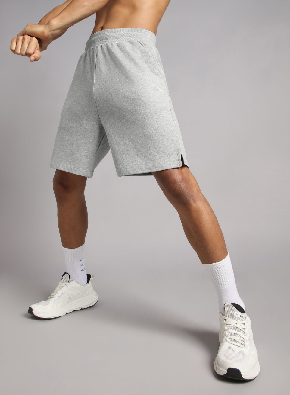 Men's Grey Train In Shorts