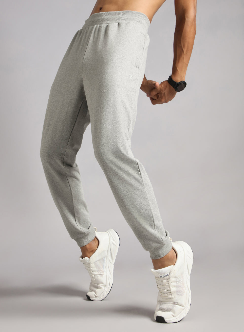 Men's Grey Train In Joggers