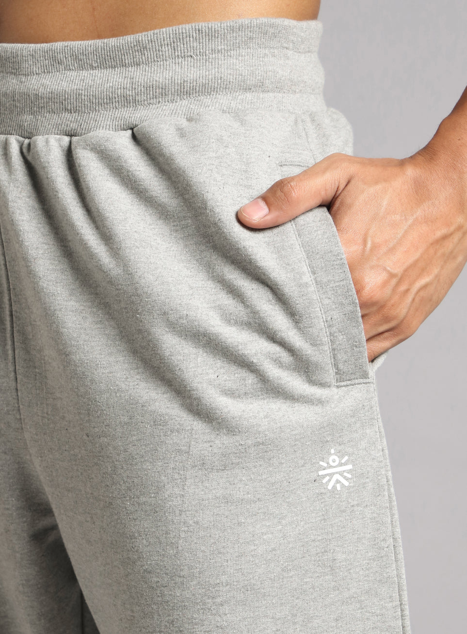 Men's Grey Train In Joggers