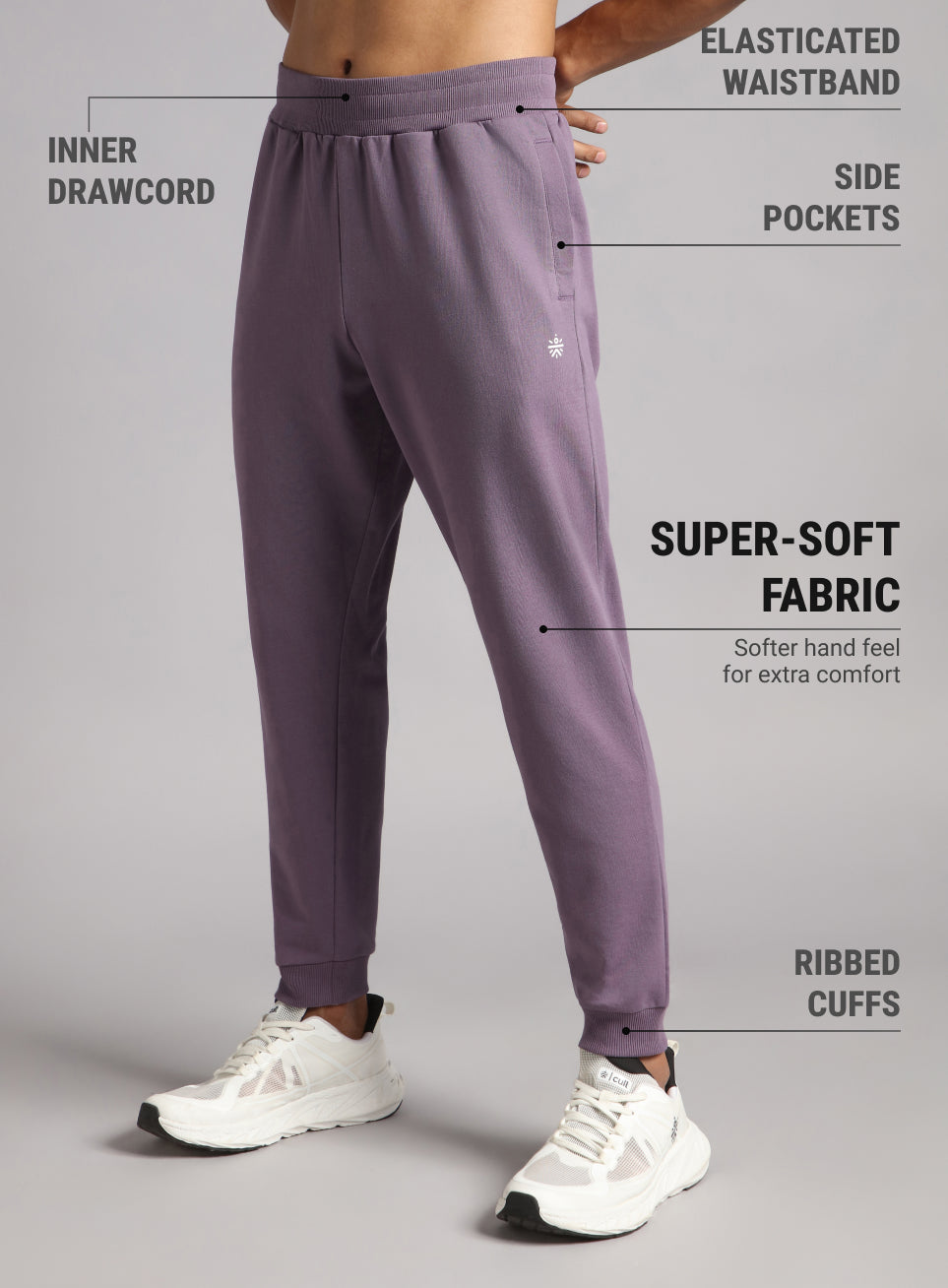 Men's Purple Train In Joggers