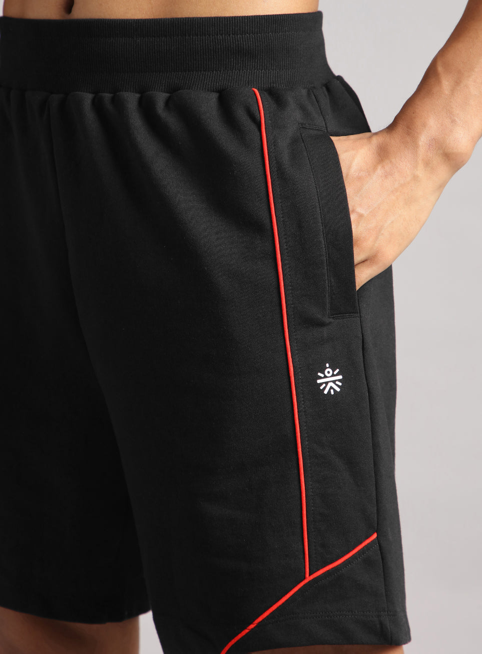 Men's Black Sports Club Shorts