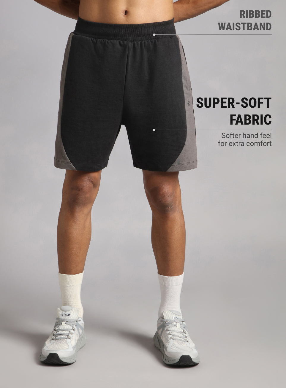 Men's Black Sports City Club Shorts