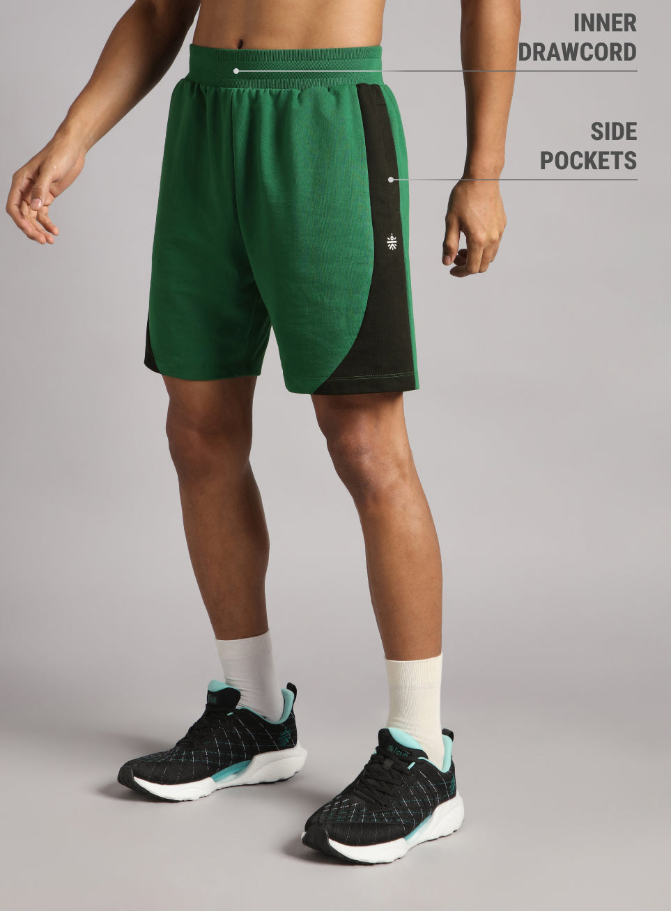 Men's Green Sports City Club Shorts