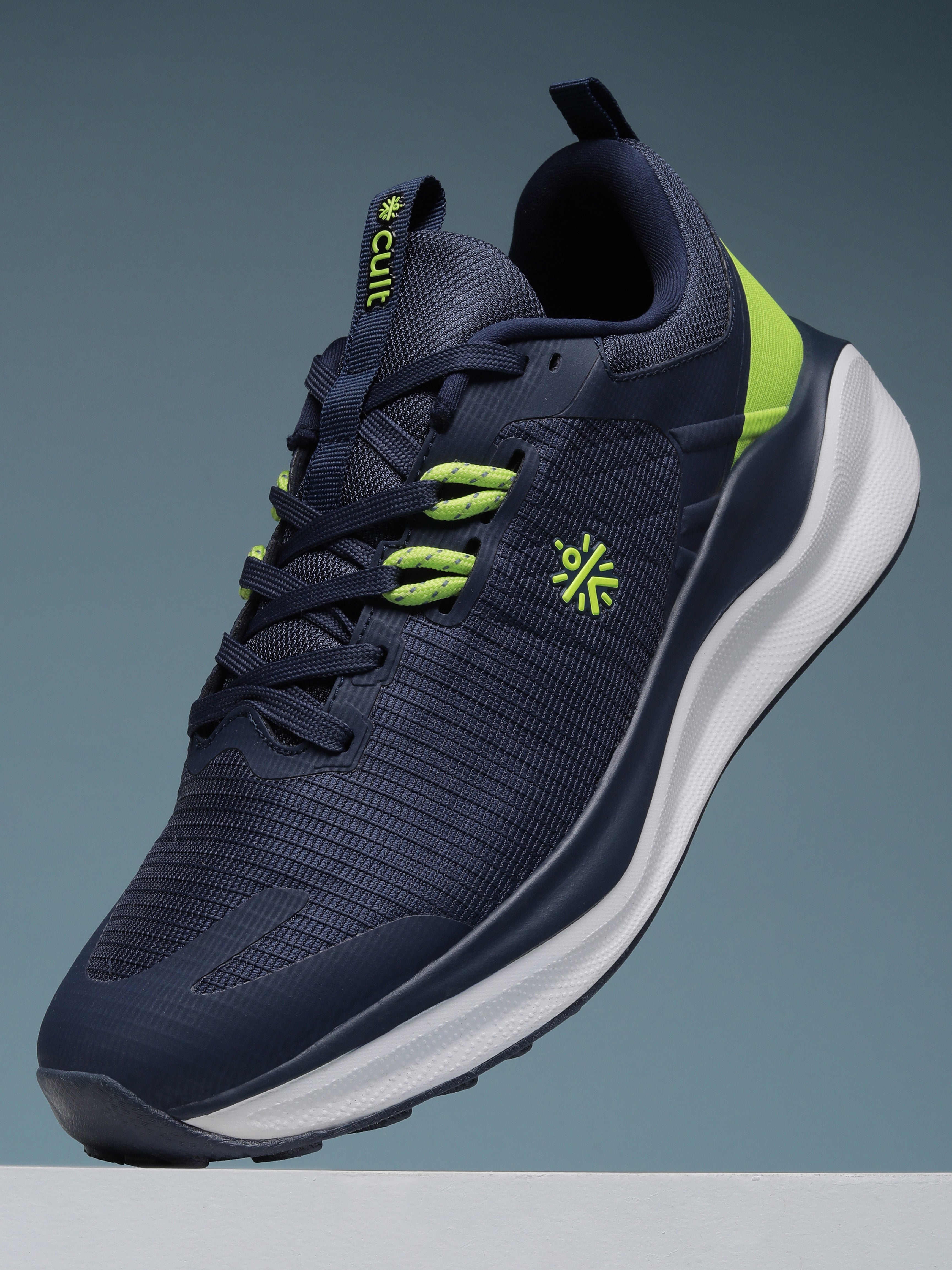 cult Men's Zyro Running Shoes - Navy/P.Green