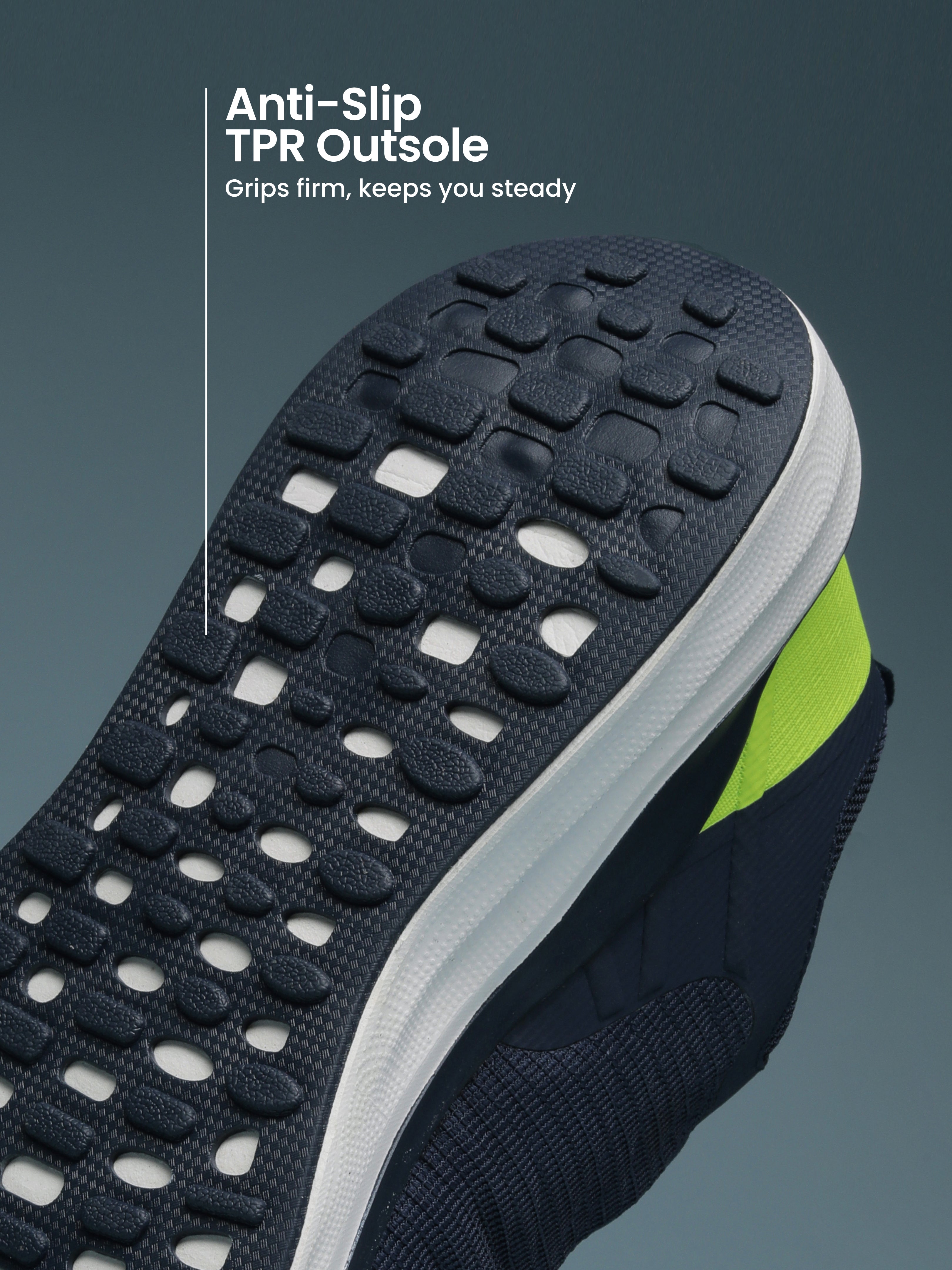 cult Men's Zyro Running Shoes - Navy/P.Green