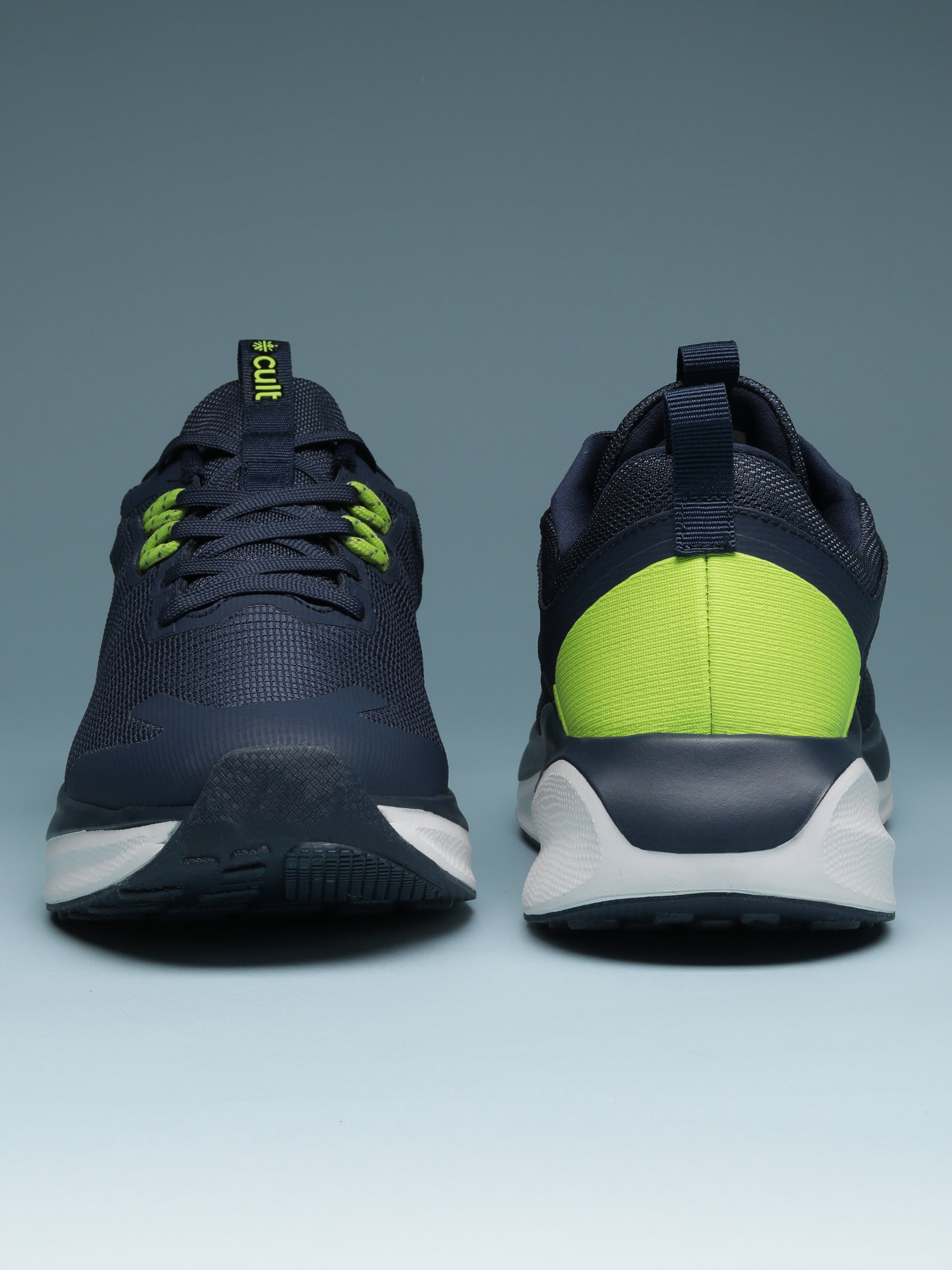 cult Men's Zyro Running Shoes - Navy/P.Green