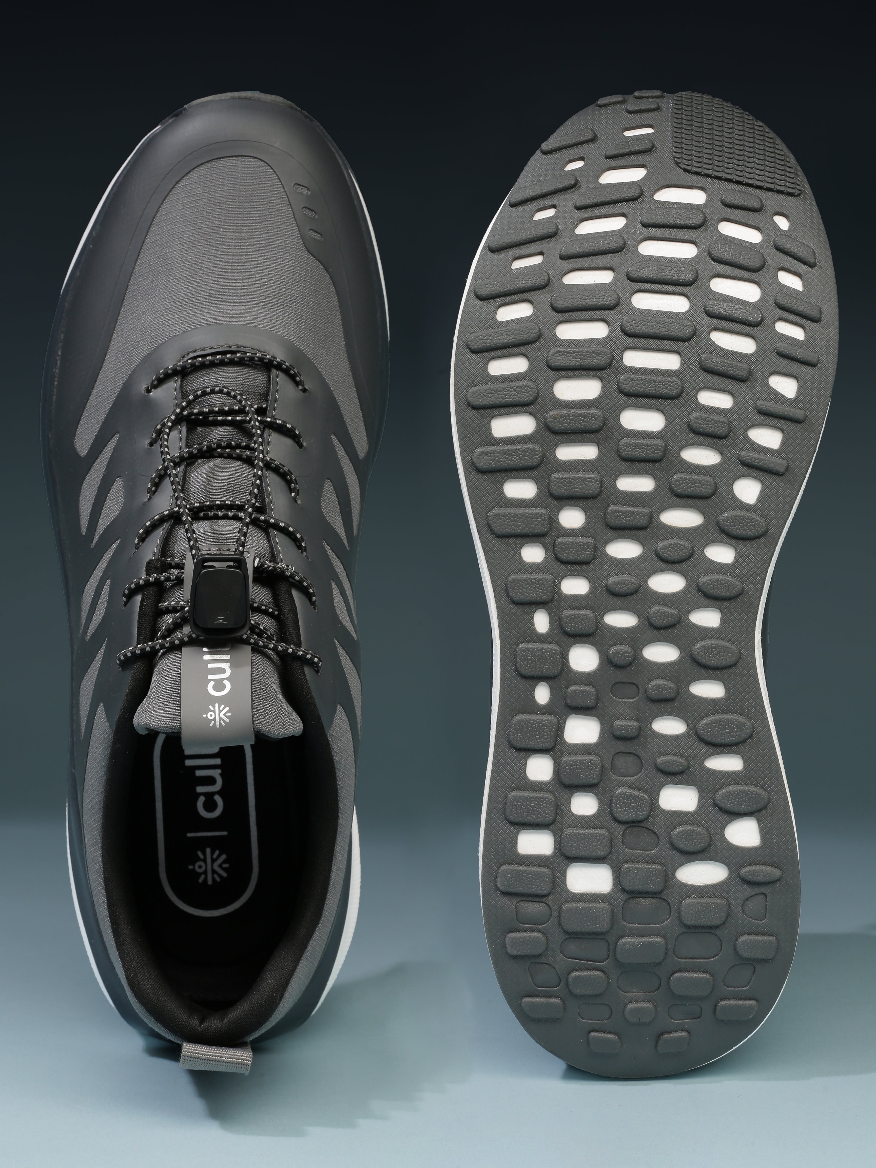 cult Men's Vaydr Running Shoes - D.Grey/L.Grey