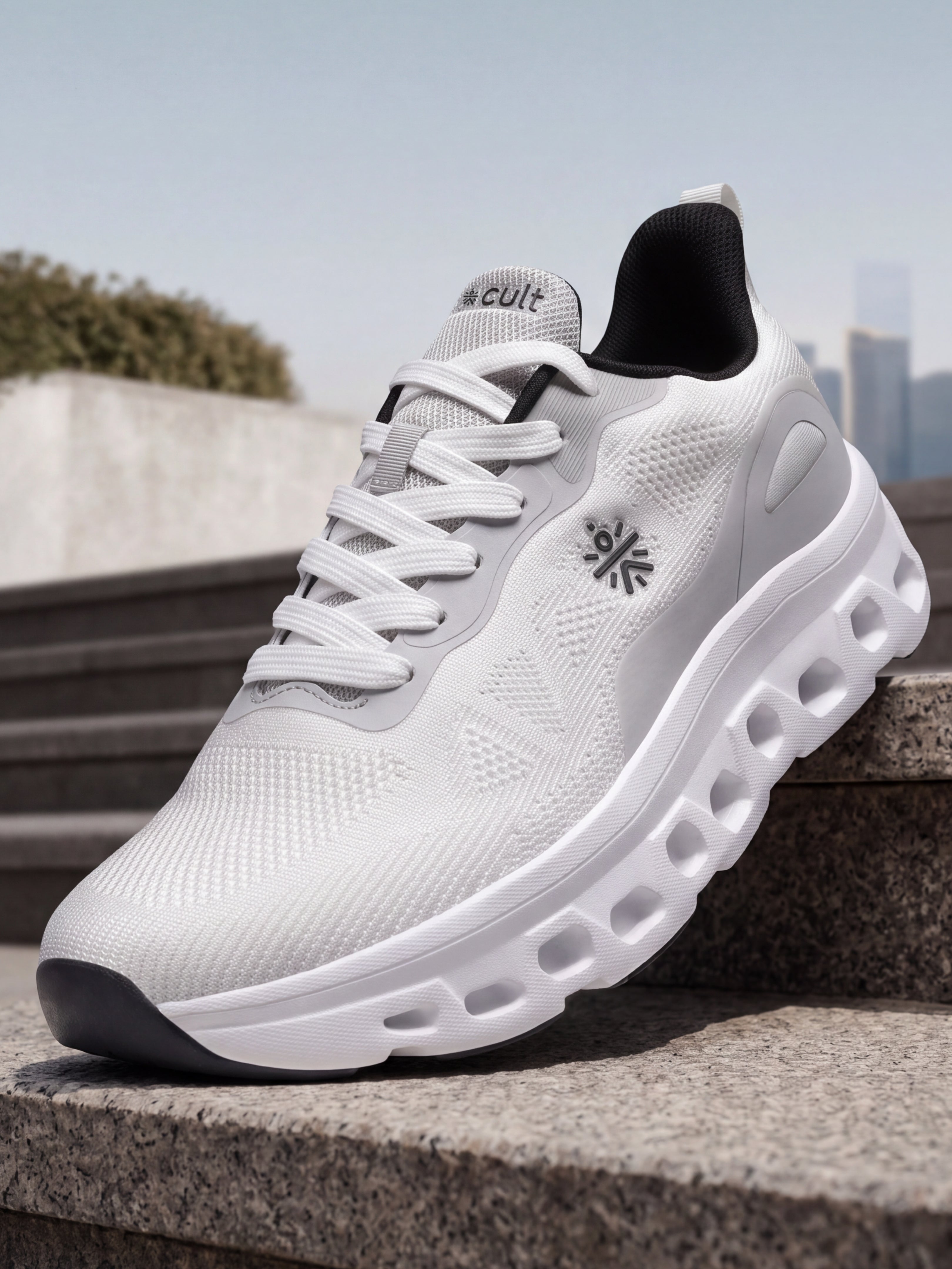 cult Men's Oxyra Walking Shoes - White/Black