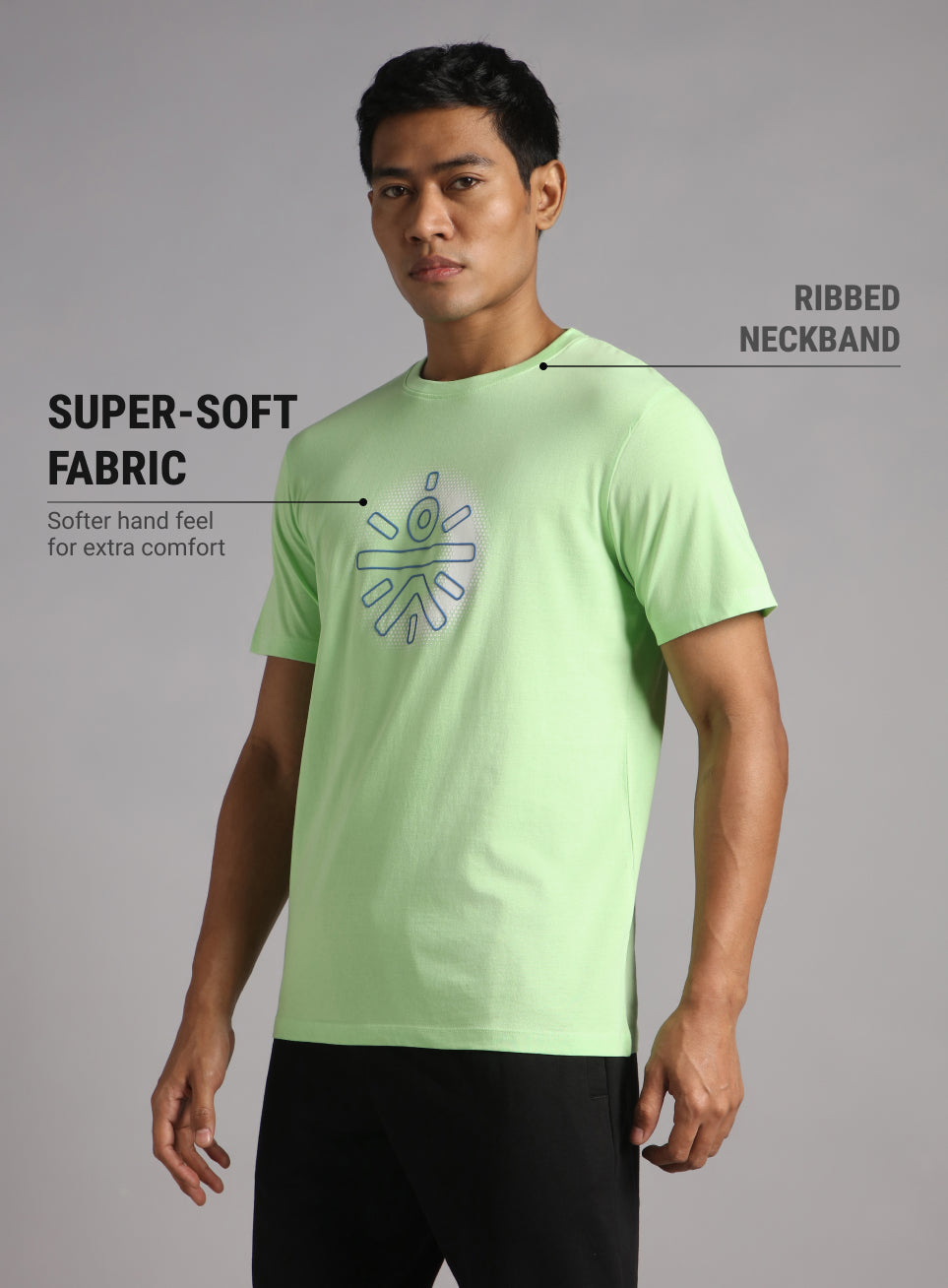 Men's Lime Cult Brand Carrier Graphic T-shirt
