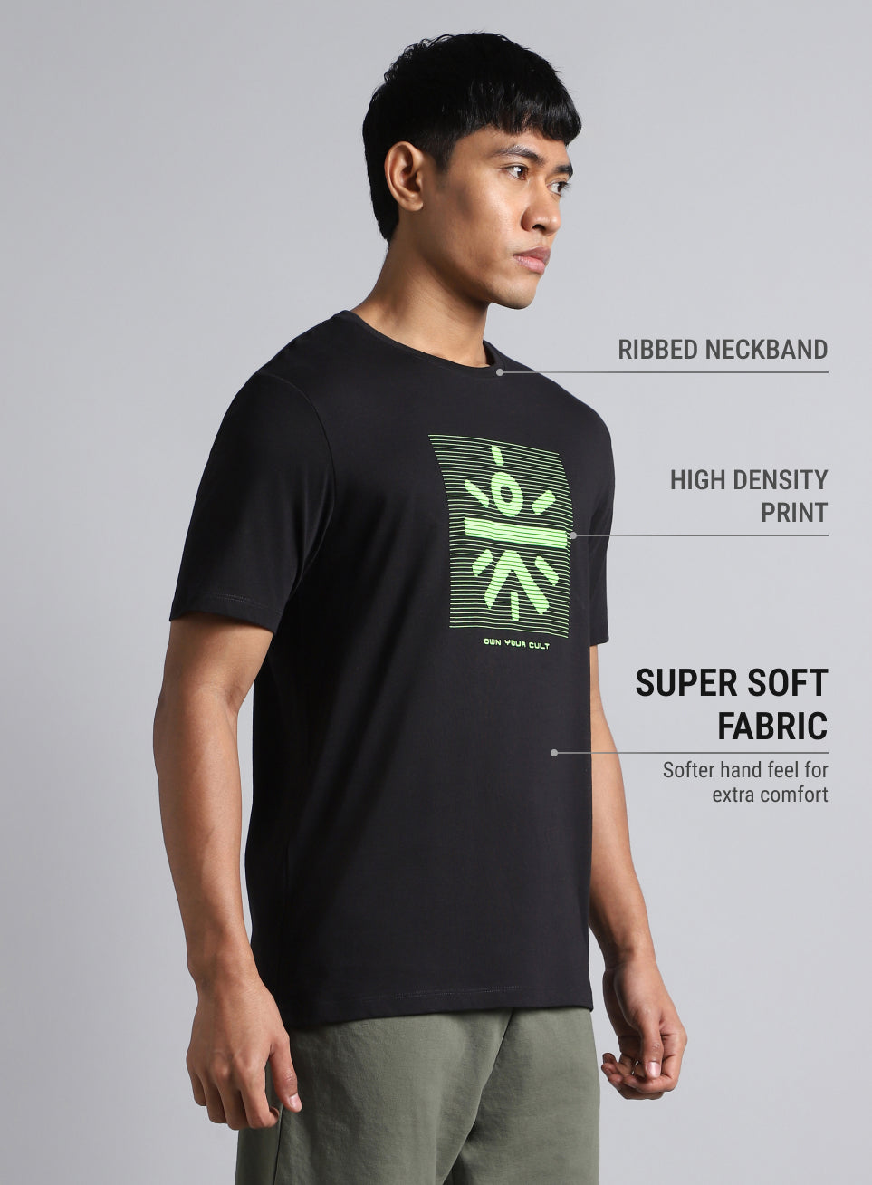 Men's Black Cult Brand Carrier T-shirt