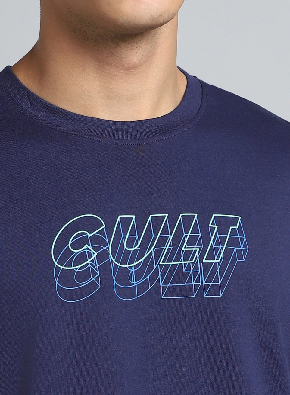Men's Navy Cult Graphic Relaxed Fit T-shirt
