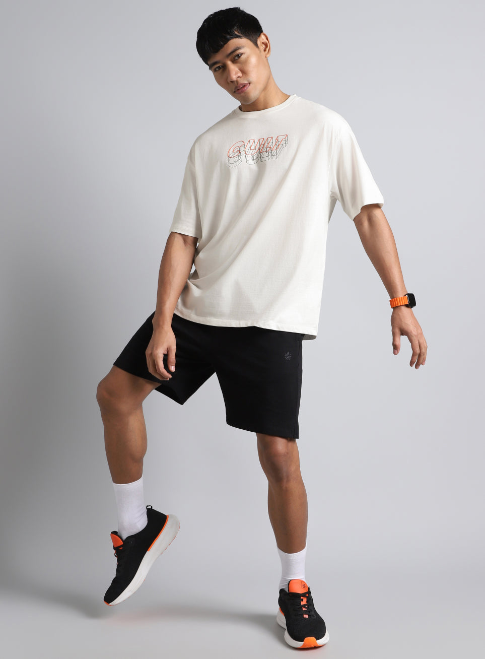 Men's White Cult Graphic Relaxed Fit T-shirt