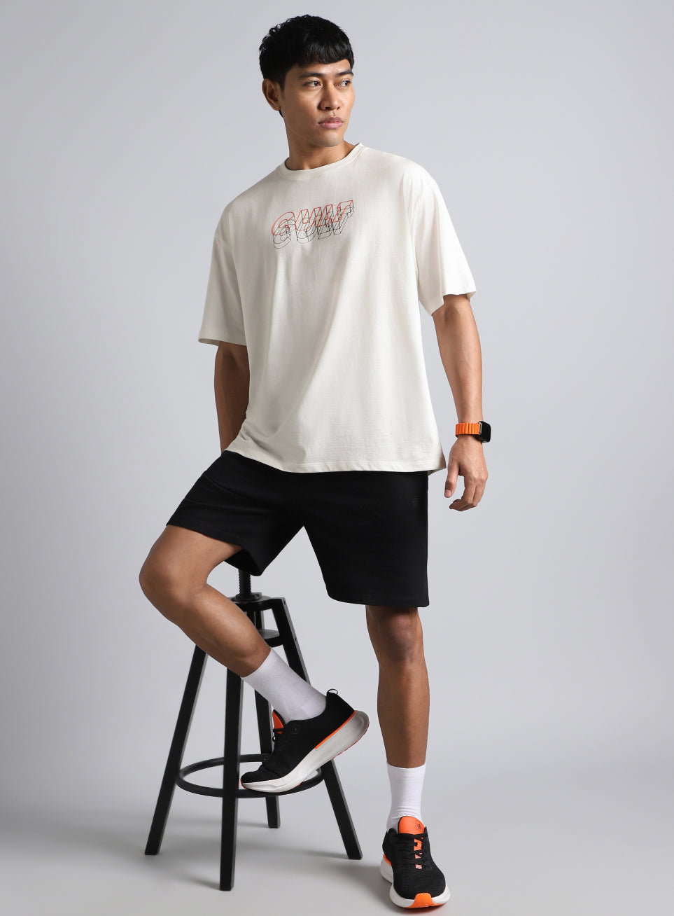 Men's White Cult Graphic Relaxed Fit T-shirt
