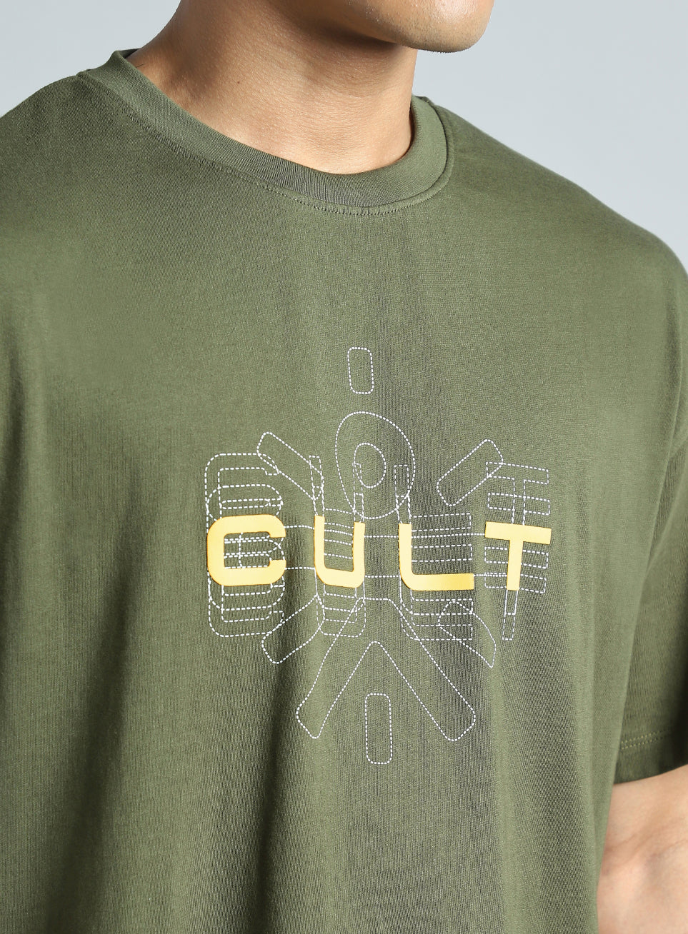 Men's Olive Cult Brand Carrier Graphic T-shirt