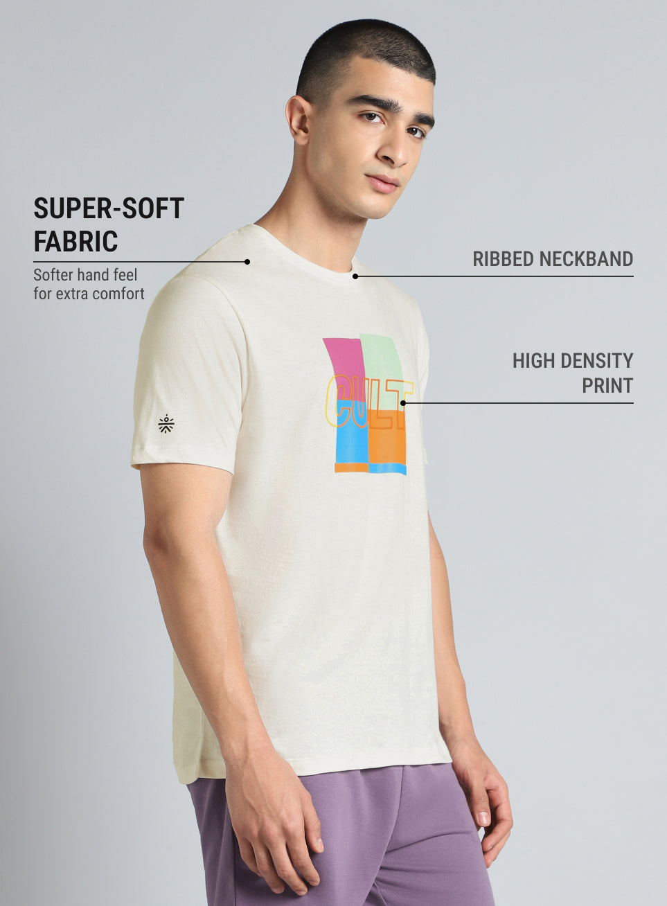 Men's White Cult Graphic T-shirt