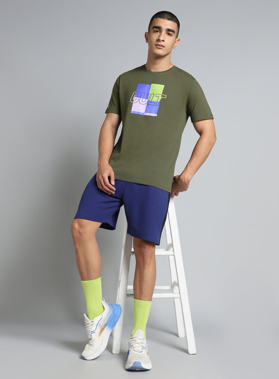Men's Olive Cult Graphic T-shirt