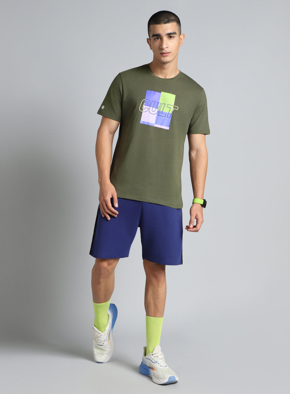 Men's Olive Cult Graphic T-shirt