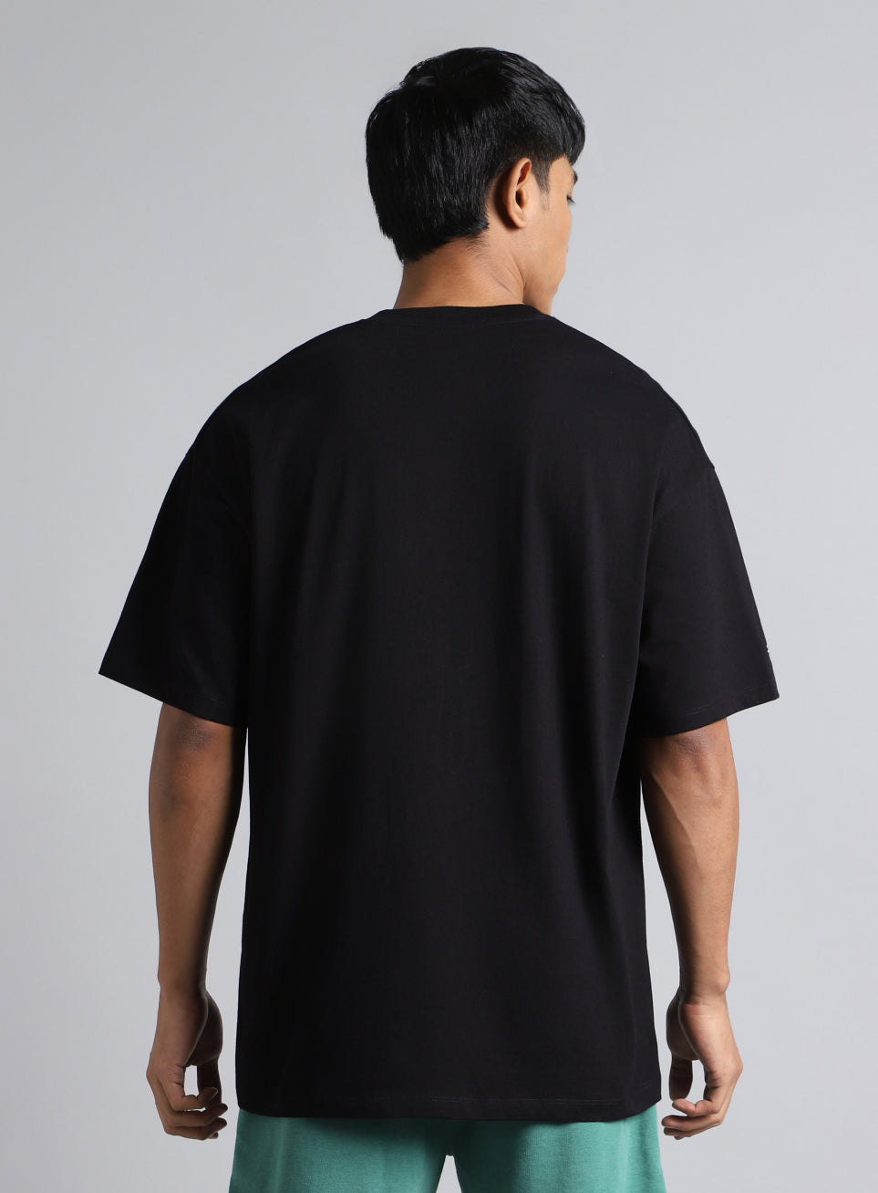 Men's Black Cult Graphic Oversized Fit T-shirt
