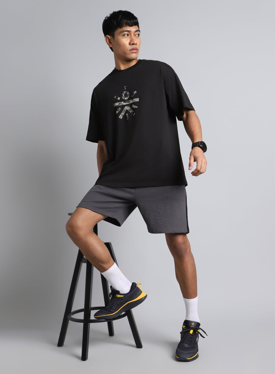 Men's Black Cult Brand Carrier Oversized Fit T-shirt