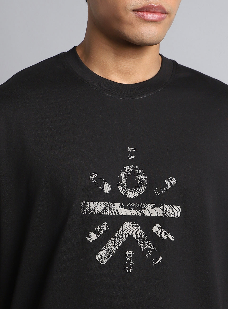 Men's Black Cult Brand Carrier Oversized Fit T-shirt