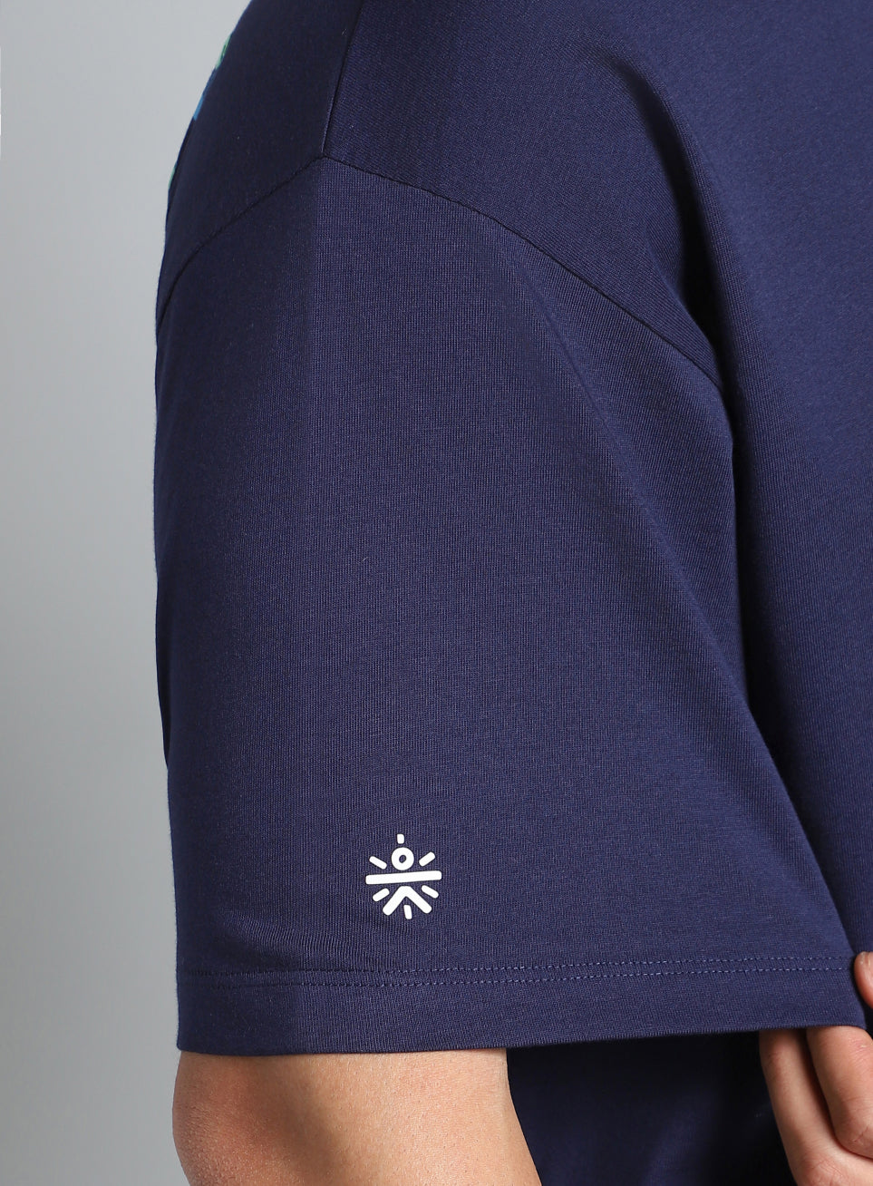 Men's Navy Cult Graphic Oversized Fit T-shirt