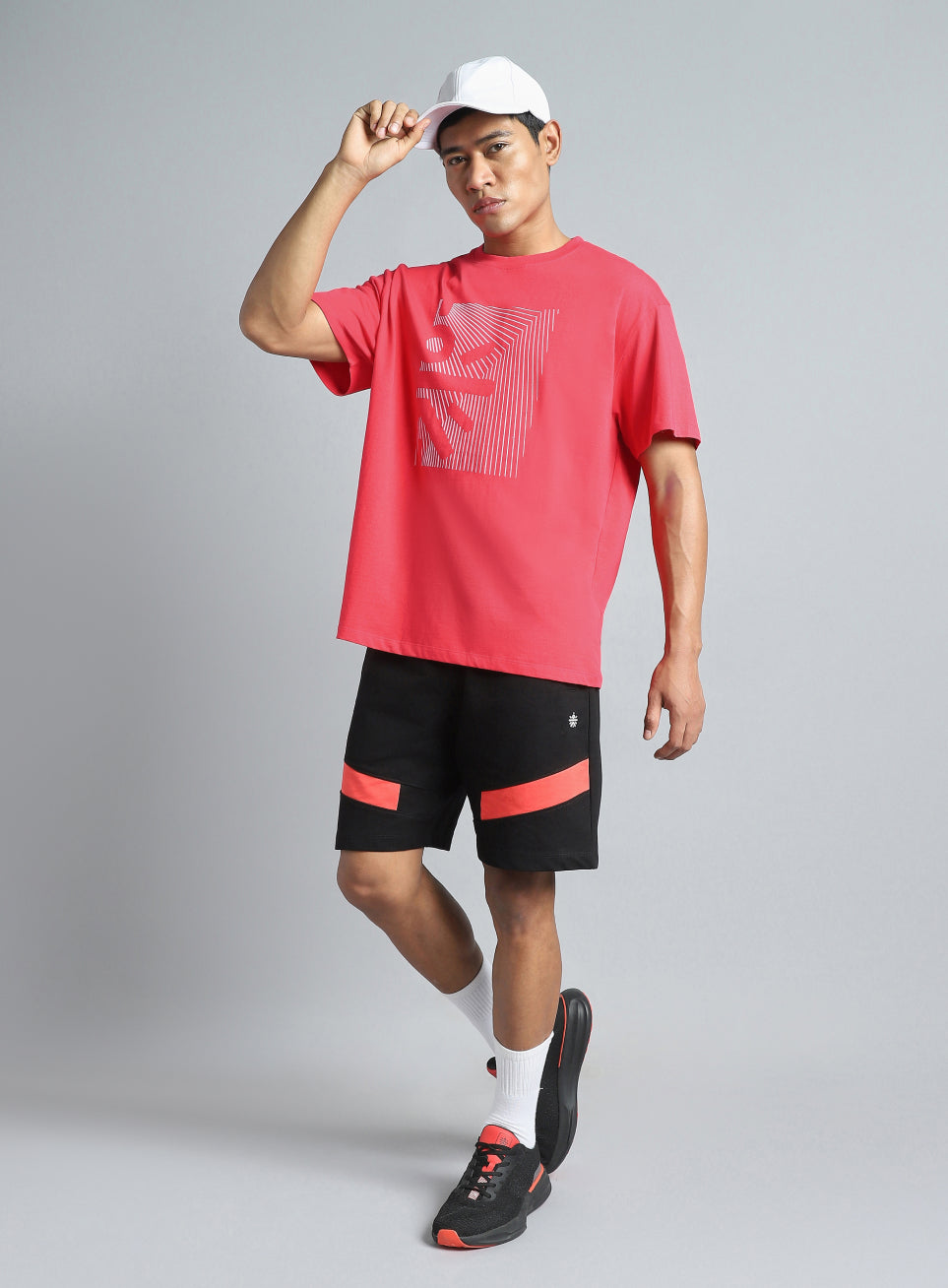 Men's Red Cult Branding Graphic T-shirt