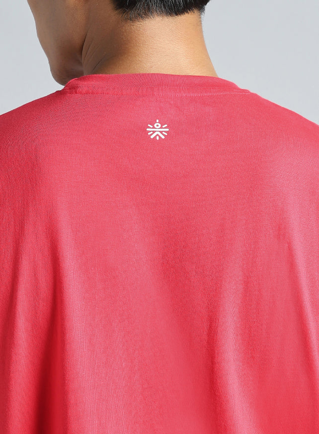 Men's Red Cult Branding Graphic T-shirt