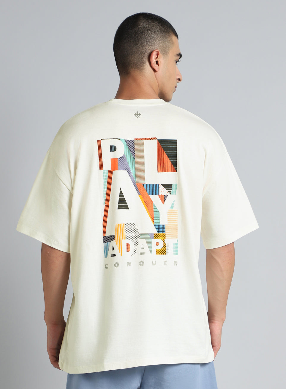 Men's White Cult Graphic Oversized Fit T-shirt