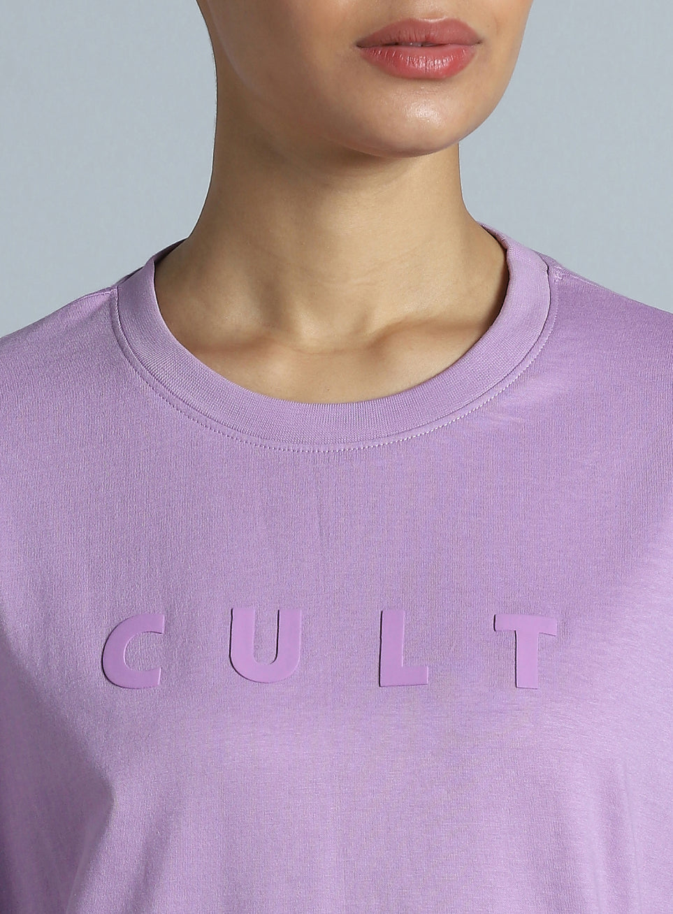 Women's Purple Tonal Branding Graphic T-shirt