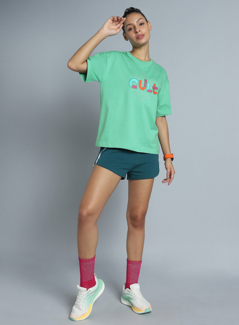 Women's Green Brand Carrier Relaxed Fit T-shirt