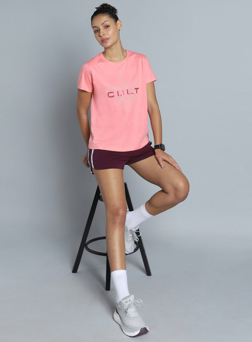 Women's Pink Brand Carrier T-shirt