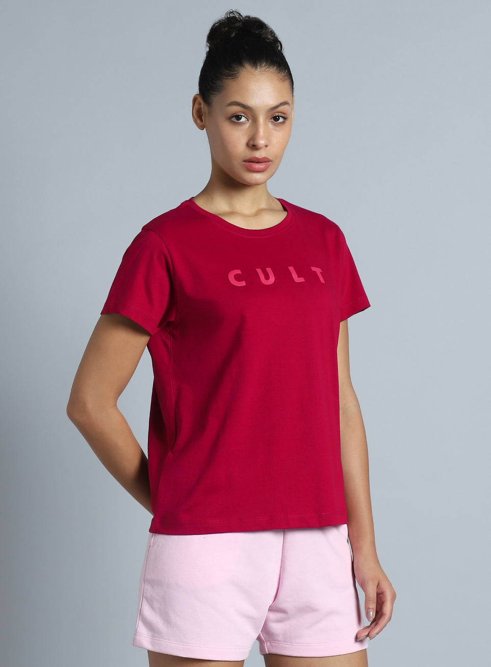 Women's Red Cult Printed T-shirt