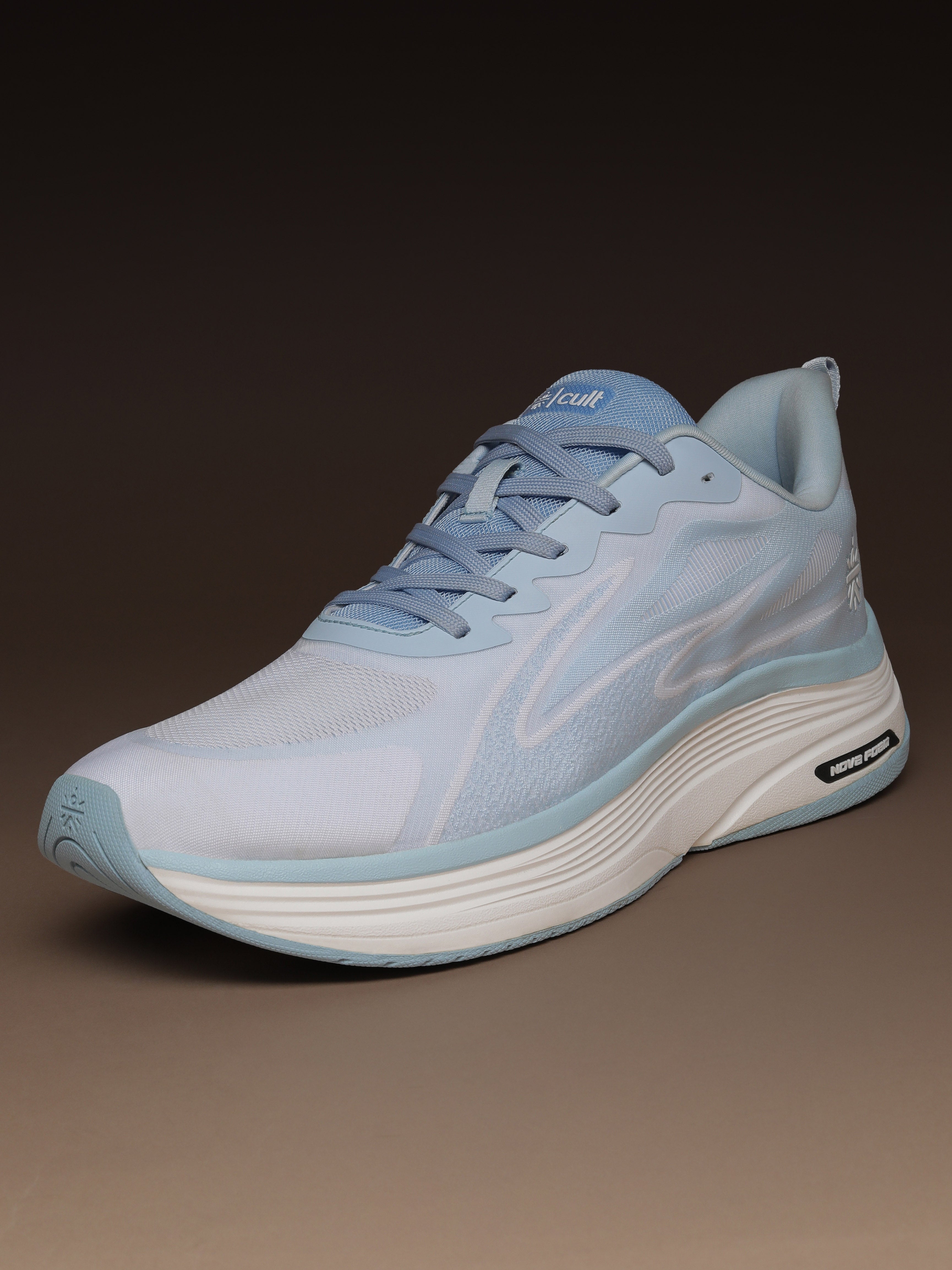 cult Men's FlexRide Running Shoes - Ice Blue/White
